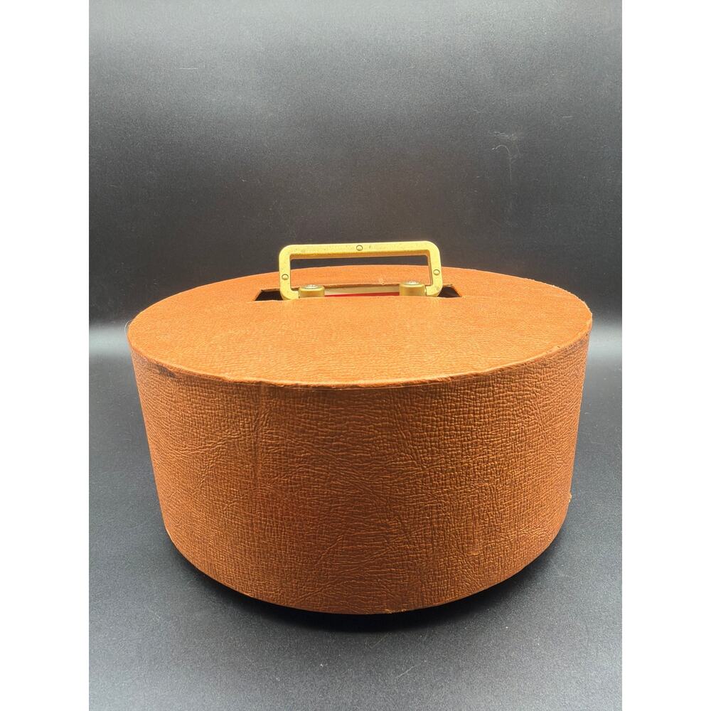 Vintage Rotating Poker Chip Caddy Carousel Bakelite Style with Cards Mid Century